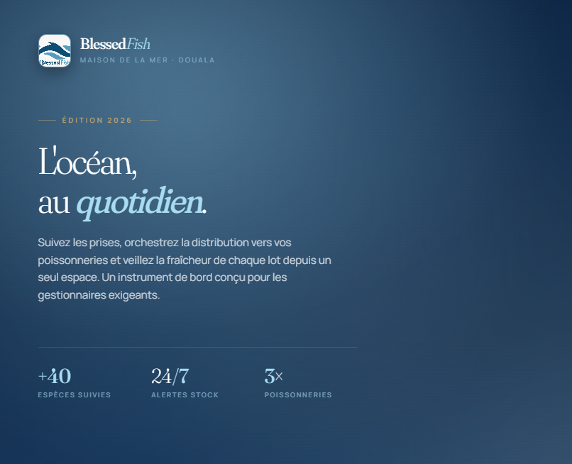 application web de gestion de poissonneries